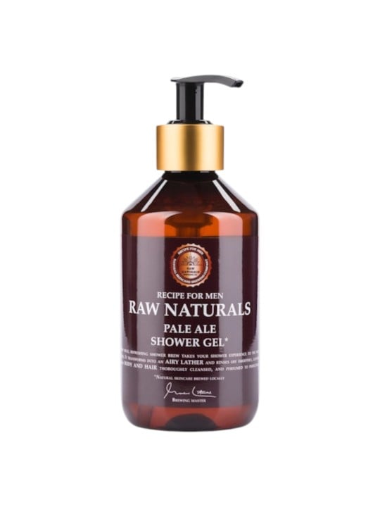 Raw Naturals Pale Ale 100% vegano Gel doccia detergente rinfrescante e maschile Corpo e capelli Tutti i tipi di pelle 300ml