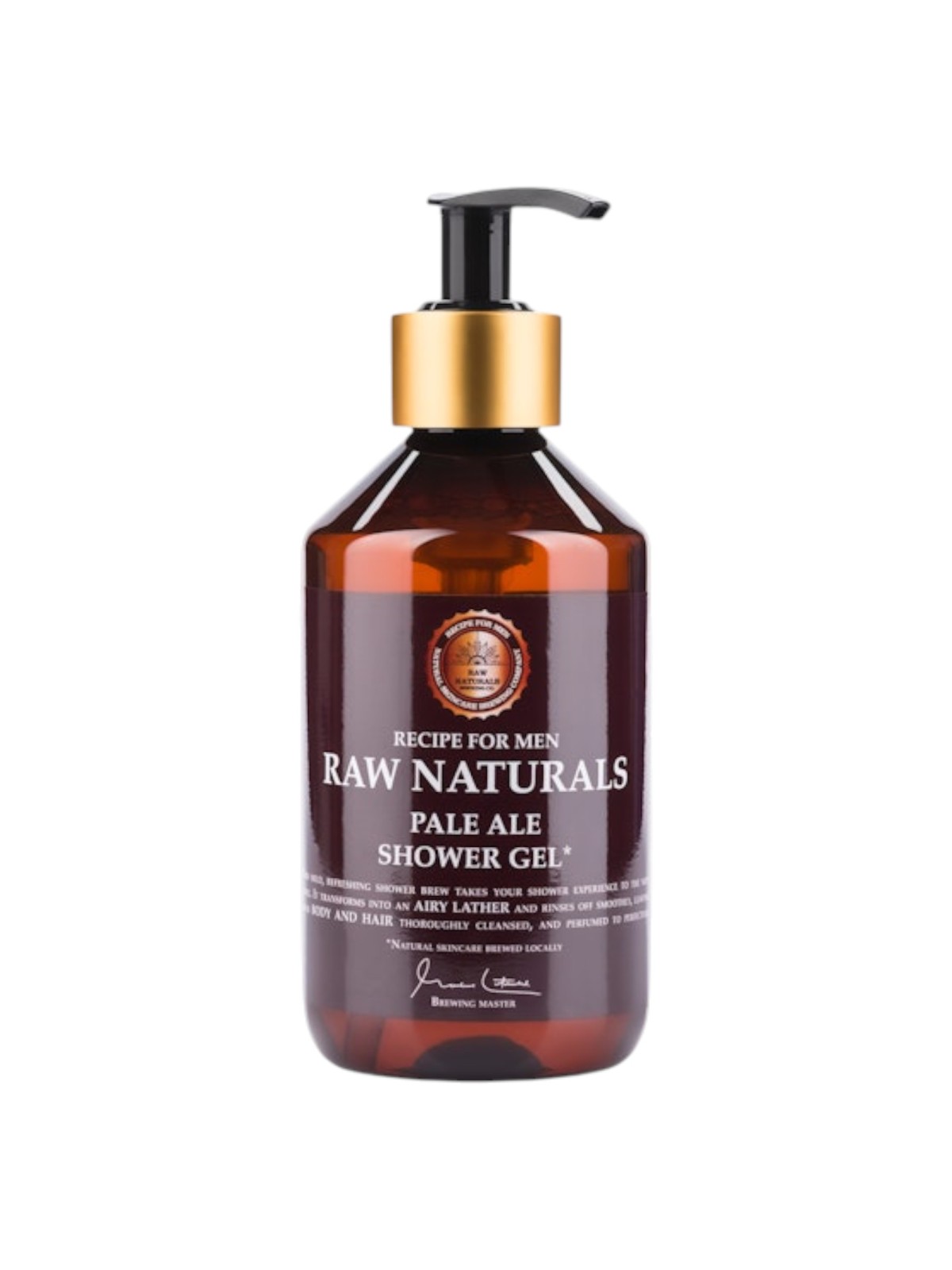 Raw Naturals Pale Ale 100% vegano Gel doccia detergente rinfrescante e maschile Corpo e capelli Tutti i tipi di pelle 300ml