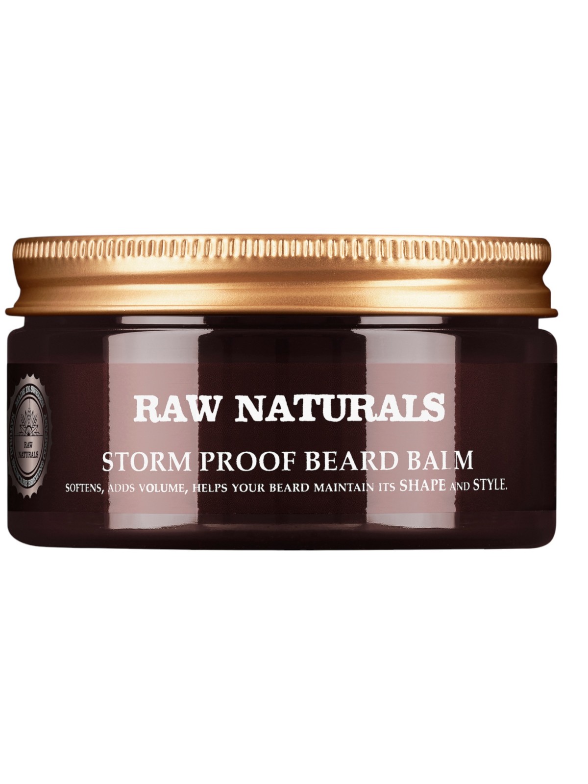 Balsamo per barba Raw Naturals Storm Proof 100% vegano ammorbidente 100ml