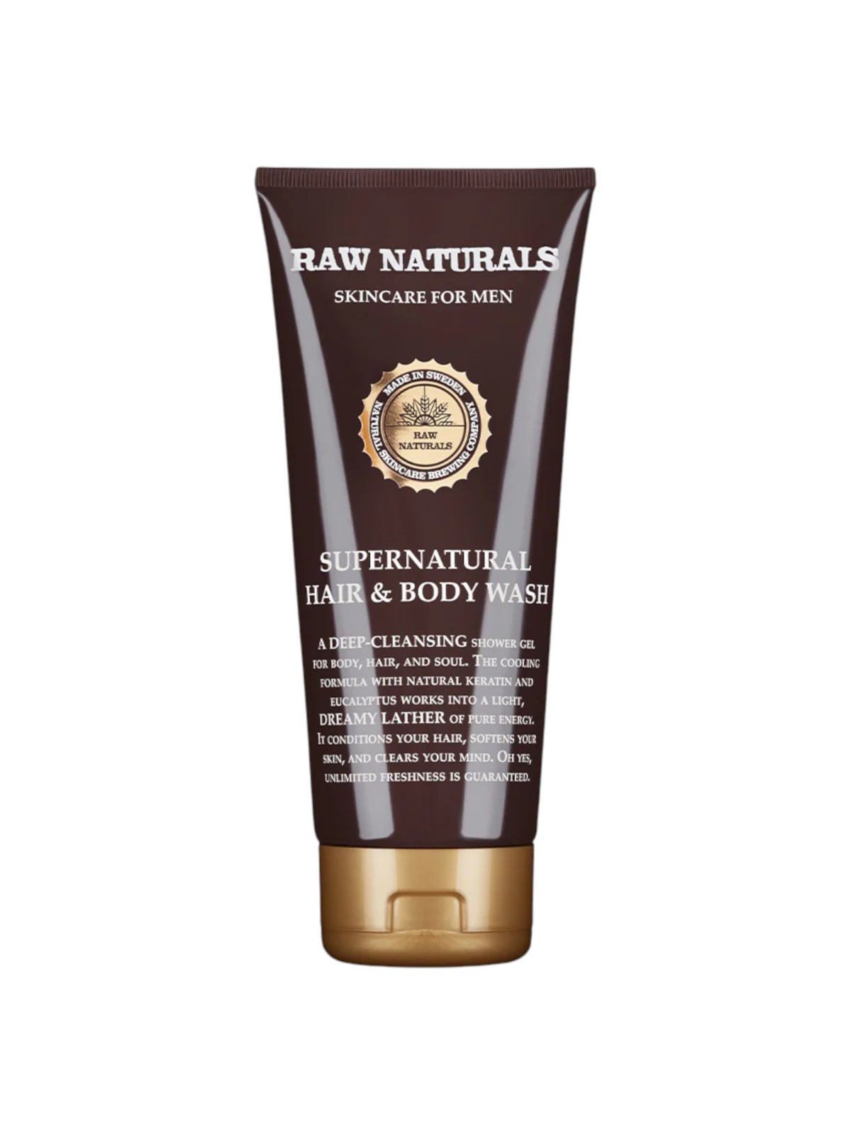 Raw Naturals Supernatural Shampoo balsamo e gel doccia 3 in 1 100% vegano per capelli 200ml