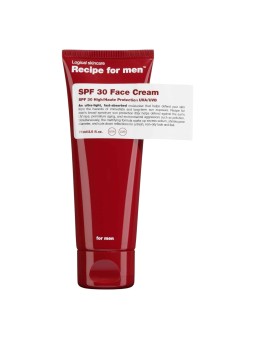 Recipe uomo SPF 30 Crema Viso Idratante Crema per il Viso SPF30 75ml