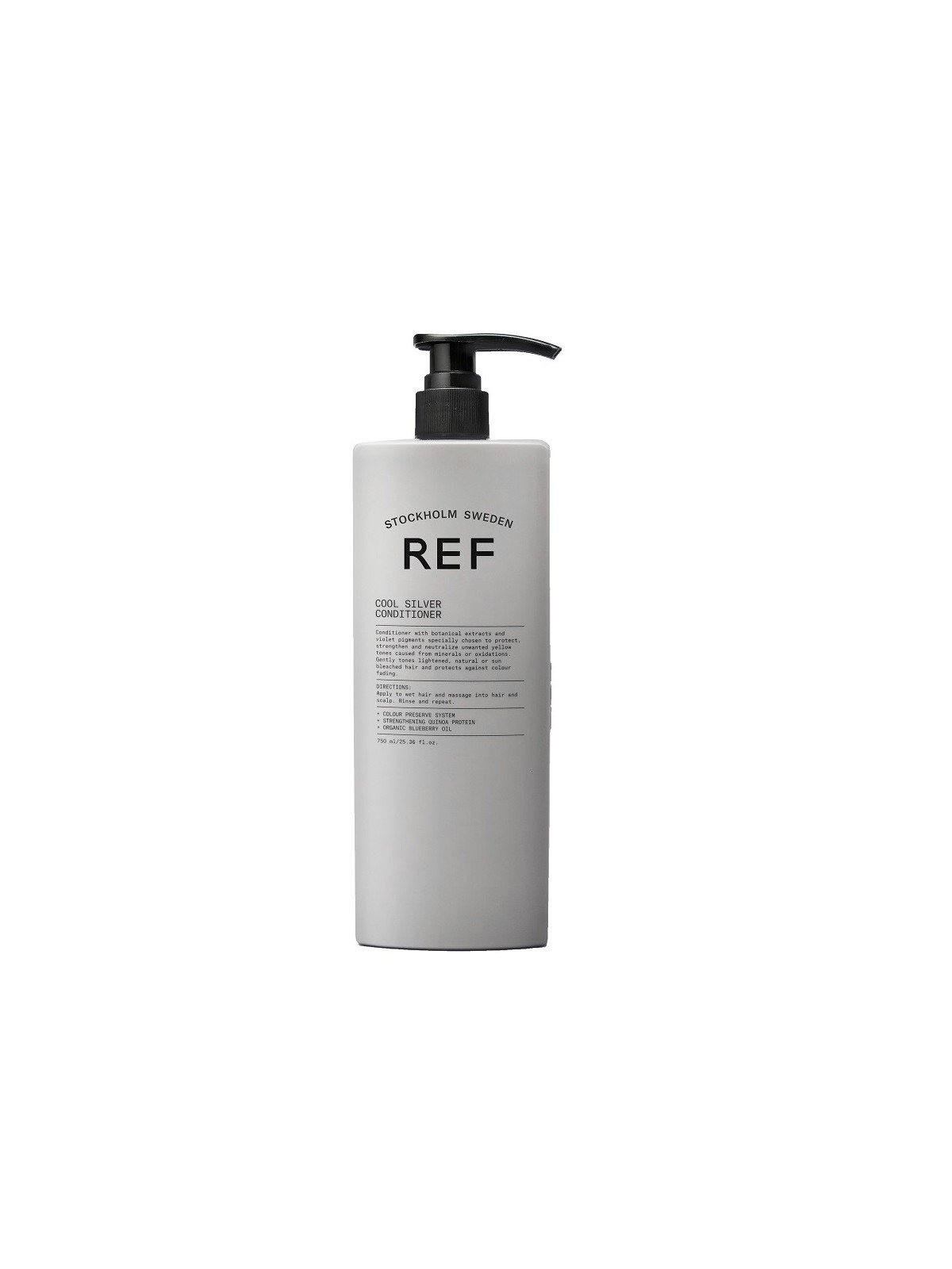 Ref Stockholm Cool Silver Balsamo per capelli senza solfati neutralizzante per toni caldi 750ml