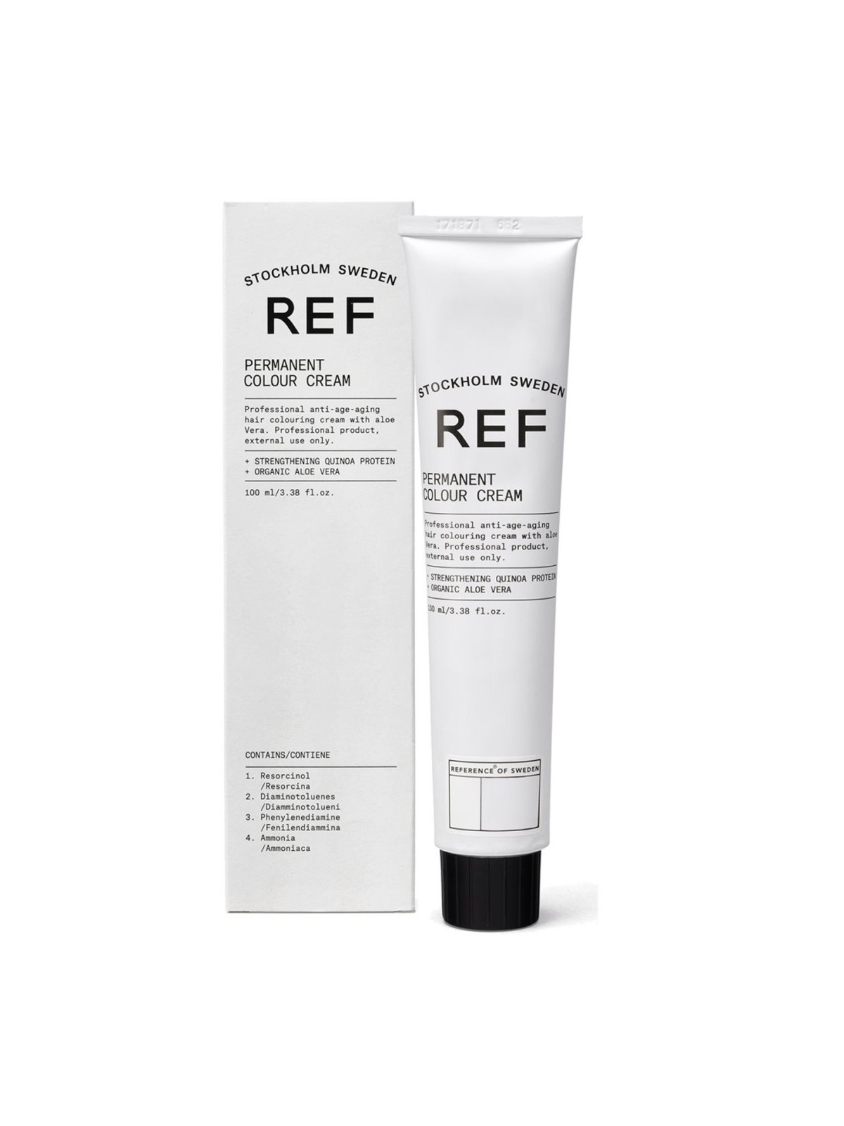Ref Stockholm Tintura per capelli permanente vegana 12.11 Biondo kaki chiaro 100ml