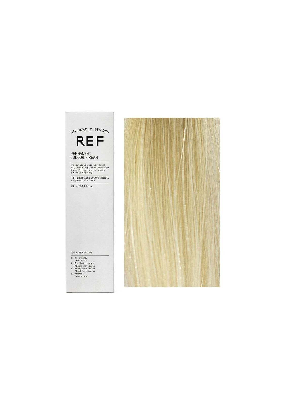 Ref Stockholm Tintura per capelli permanente vegana 12.0 Speciale Biondo Naturale H/L 100ml