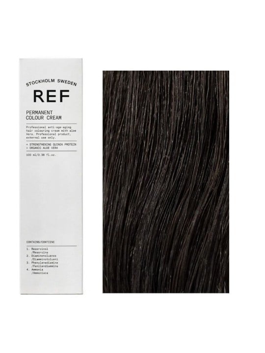 Ref Stockholm Tintura per capelli permanente vegana 3.0 Castano scuro 100ml