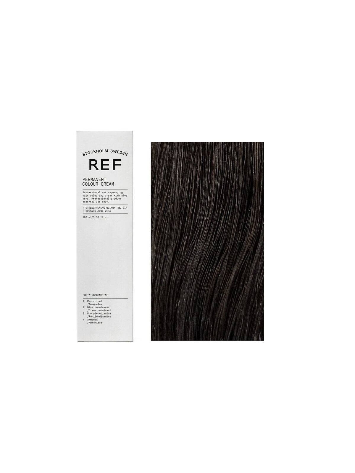 Ref Stockholm Tintura per capelli permanente vegana 3.0 Castano scuro 100ml