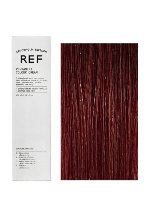 Ref Stockholm Tintura per capelli permanente vegana 6.66 Rosso intenso Biondo scuro 100ml
