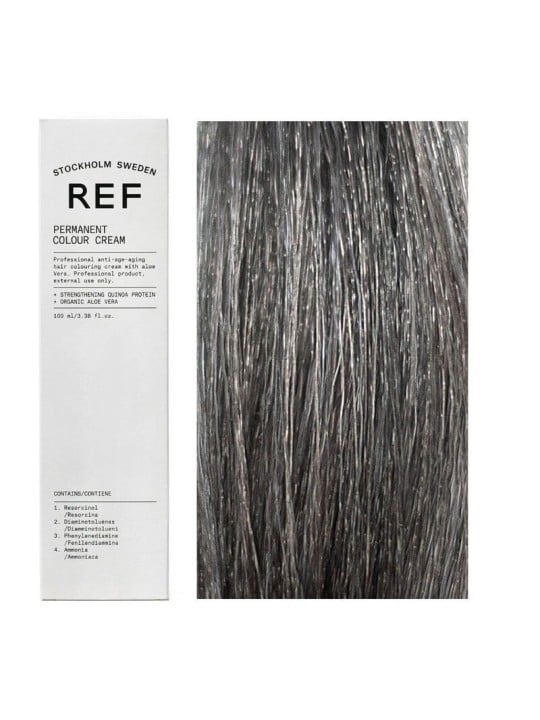 Ref Stockholm Tintura per capelli permanente vegana 7.11 Grigio cenere fumé medio chiaro 100ml