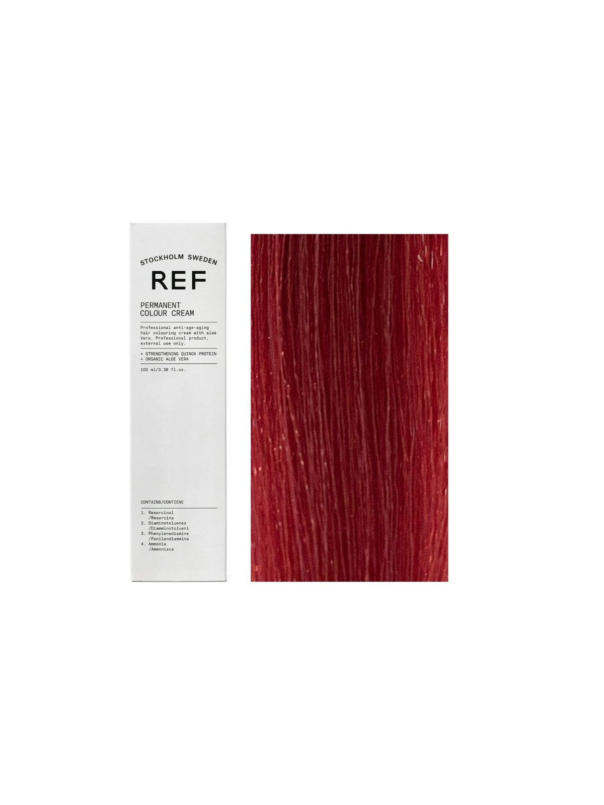 Ref Stockholm Tintura per capelli permanente vegana 8.66 Rosso intenso Biondo chiaro 100ml
