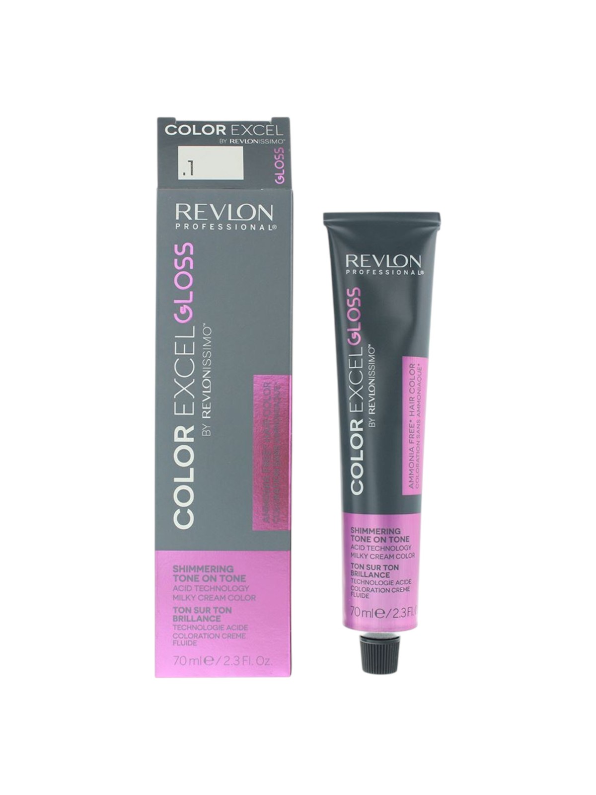 Tintura per capelli permanente Revlon Color Excel Gloss senza ammoniaca .1 Anti-rosso 70ml