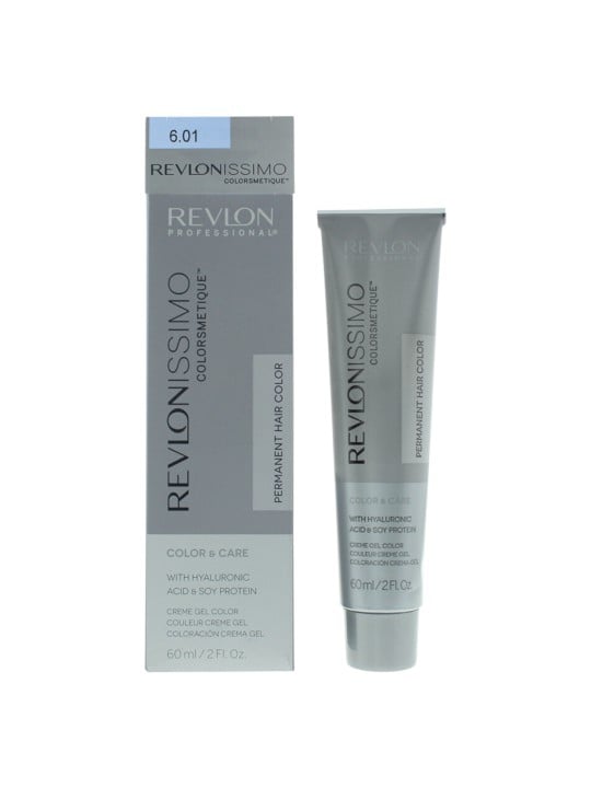 Revlon Revlonissimo Colorsmetique Color Carmel Tintura Permanente per Capelli 6.01 Biondo Cenere Scuro Naturale 60ml