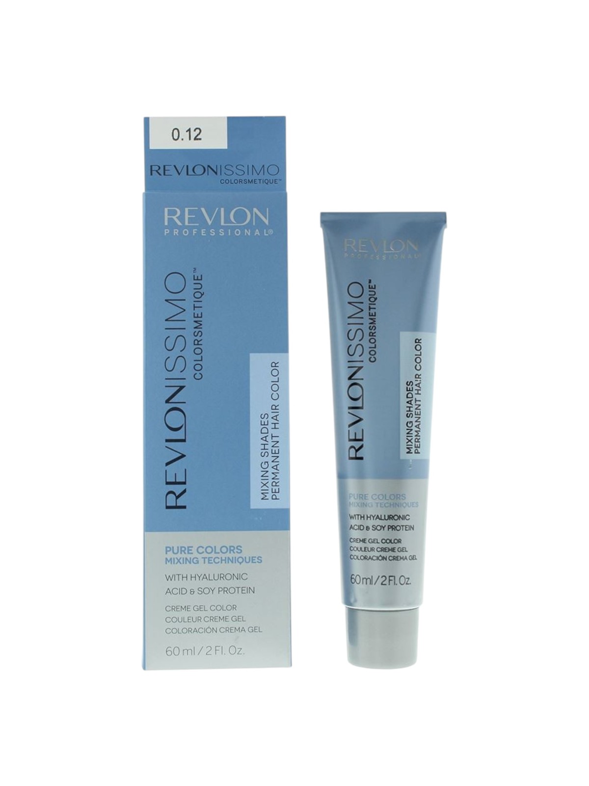 Revlon Revlonissimo Colorsmetique Color & Care Complex Tintura Permanente per Capelli 0.12 Grigio Iridescente 60ml