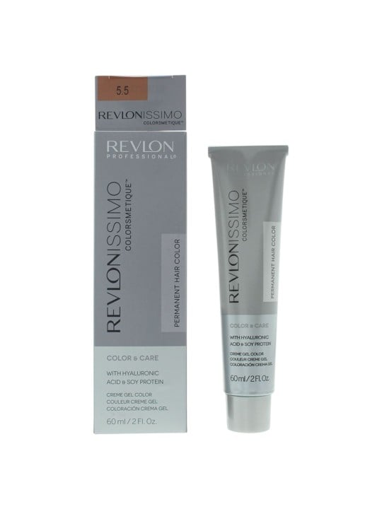 Revlon Revlonissimo Colorsmetique Tintura Permanente Arricchita per Capelli 5.5 Castano Mogano Chiaro 60ml