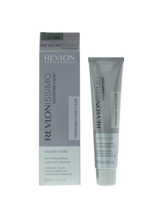Revlon Revlonissimo Colorsmetique Tintura permanente per capelli con acido ialuronico 8.7MN Biondo chiaro massimo 60ml