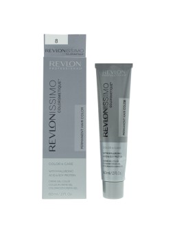 Revlon Revlonissimo Colorsmetique Tintura permanente per capelli con acido ialuronico 8 Biondo chiaro 60ml