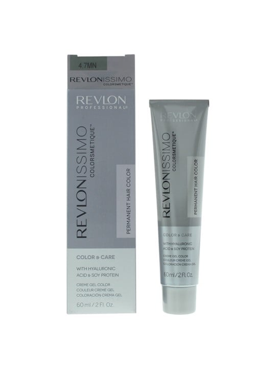Tintura per capelli permanente Revlon Revlonissimo Colorsmetique 4.7MN Castano Medio 60ml