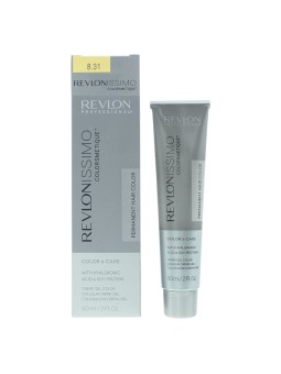 Revlon Revlonissimo Colorsmetique KER-HA Complex Tintura Permanente per Capelli 8.31 Biondo Beige Chiaro 60ml