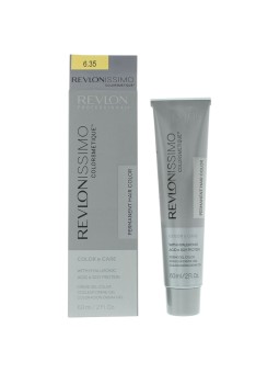 Tintura per capelli permanente Revlon Revlonissimo Colorsmetique 6.35 Biondo Ambra Scuro 60ml