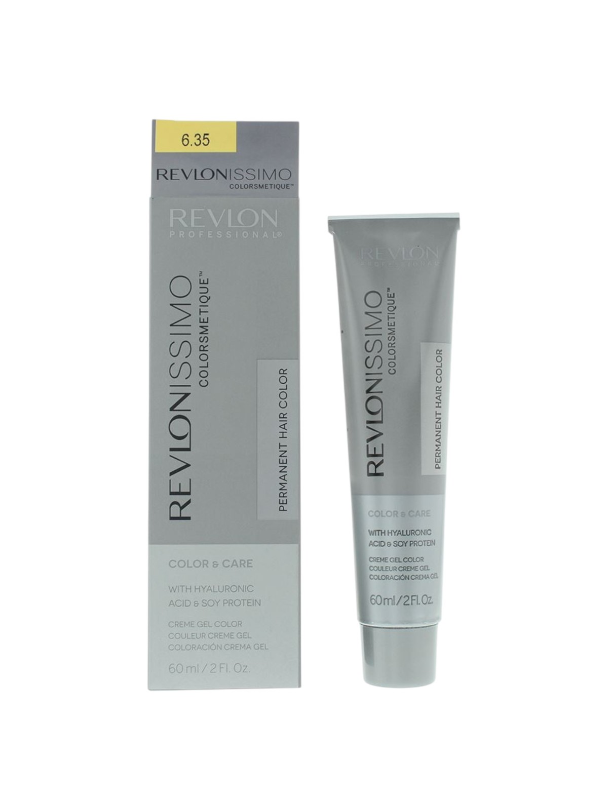 Tintura per capelli permanente Revlon Revlonissimo Colorsmetique 6.35 Biondo Ambra Scuro 60ml