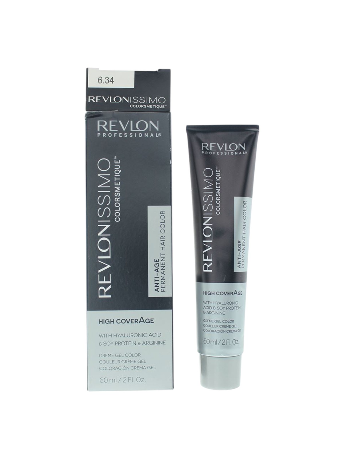 Tintura per capelli permanente Revlon Revlonissimo Colorsmetique 6.34 Biondo Nocciola Scuro 60ml