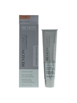 Tintura per capelli permanente Revlon Revlonissimo Colorsmetique 7.24 Biondo Rame Perla 60ml