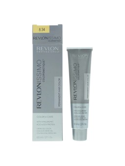 Tintura per capelli permanente Revlon Revlonissimo Colorsmetique 8.34 Biondo Rame Chiaro Dorato 60ml
