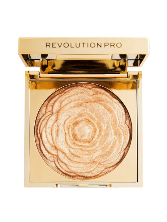 Revolution Pro Pro Lustre Illuminating Blush Highlighter Compact Golden Rose 1 Tonalità 9 g