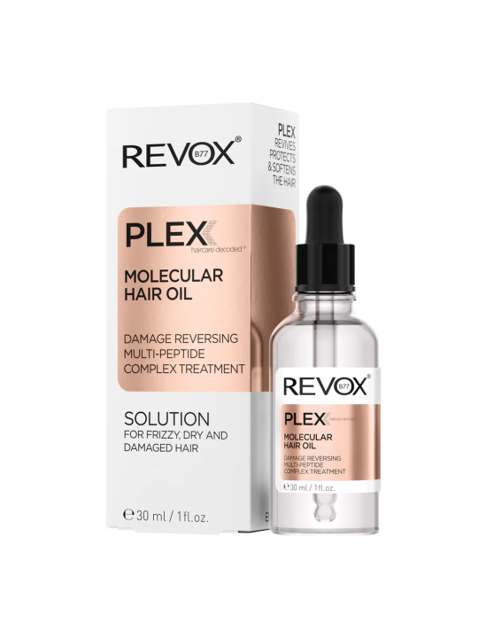 Revox B77 Plex Olio per capelli con peptidi molecolari per un trattamento riparatore 30ml