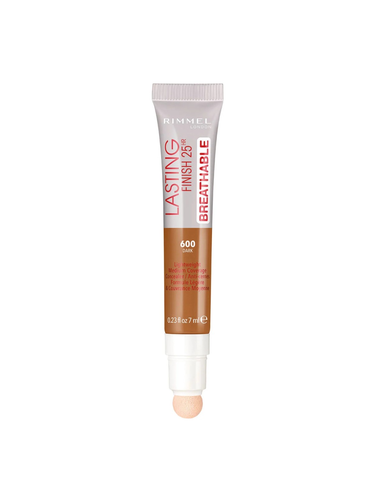 Correttore in crema Rimmel London Lasting Finish Natural Medium Coverage 600 Dark 7ml