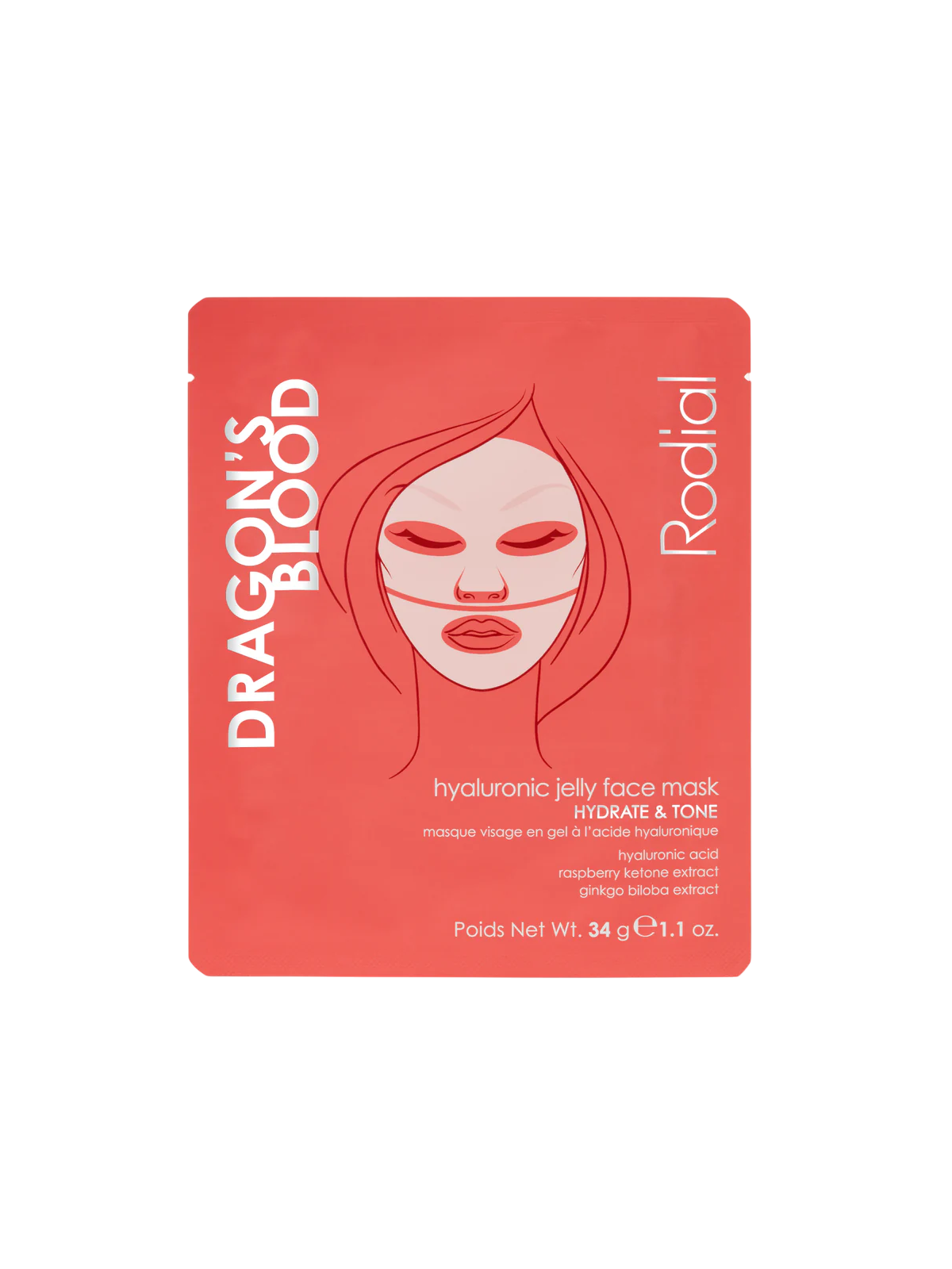 Maschera viso idratante in idrogel Rodial Dragon's Blood 34 g