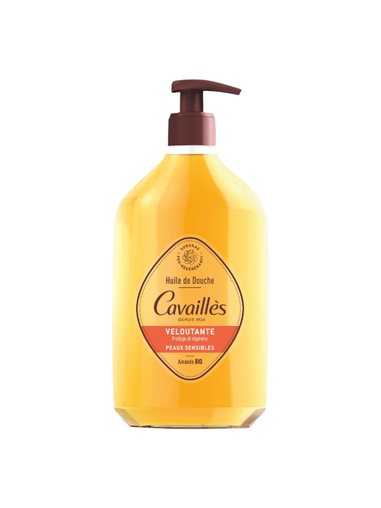 Roge Cavailles Olio Doccia Ammorbidente all'Olio di Mandorla Biologico per Tutti i Tipi di Pelle 750ml