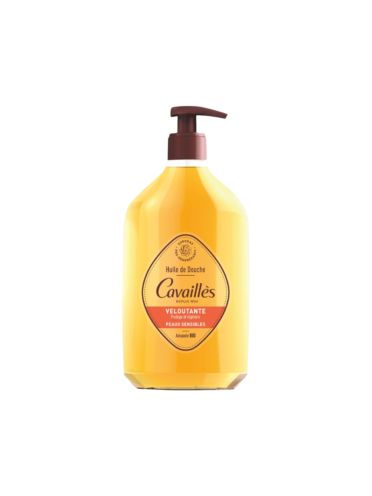 Roge Cavailles Olio Doccia Ammorbidente all'Olio di Mandorla Biologico per Tutti i Tipi di Pelle 750ml