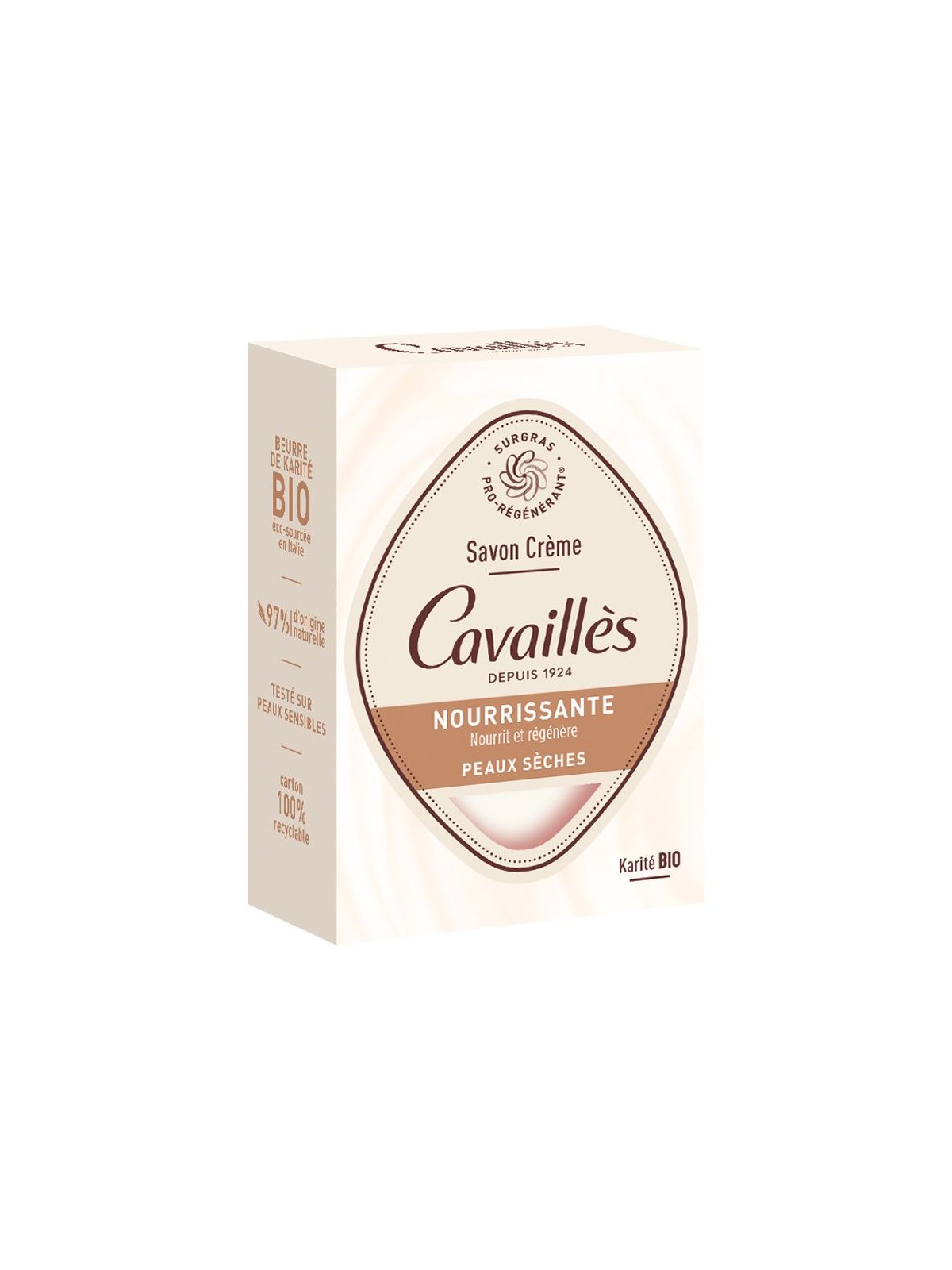 Saponetta nutriente pro-rigenerante alla karité Roge Cavailles 100 g