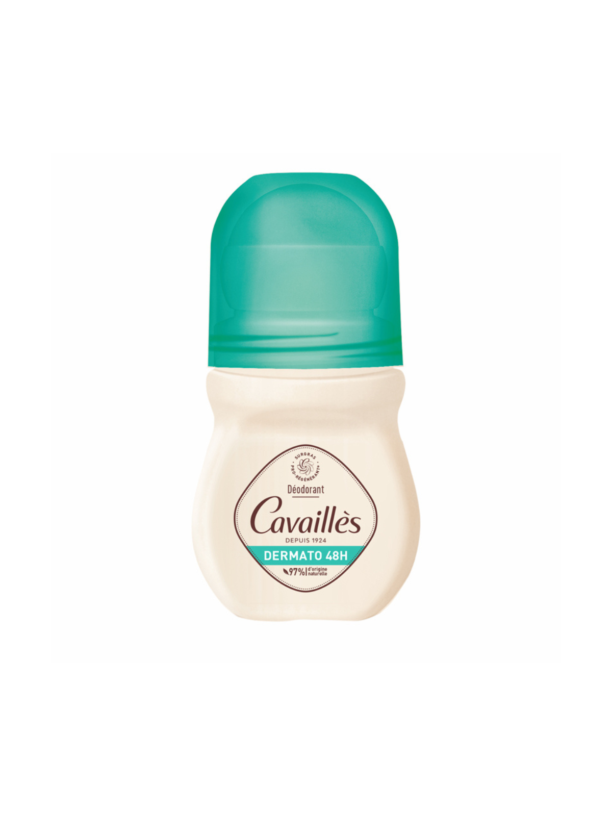 Roge Cavailles Dermato Deodorante Roll-On Donna 50ml con Ingredienti Naturali Protezione 48 ore