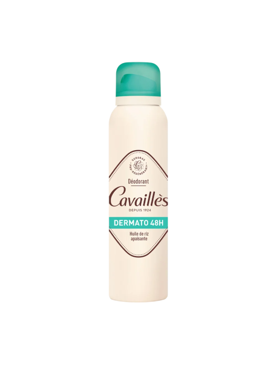 Roge Cavailles Dermato Deodorante Spray con Ingredienti Naturali 48 ore di Protezione Donna 150ml