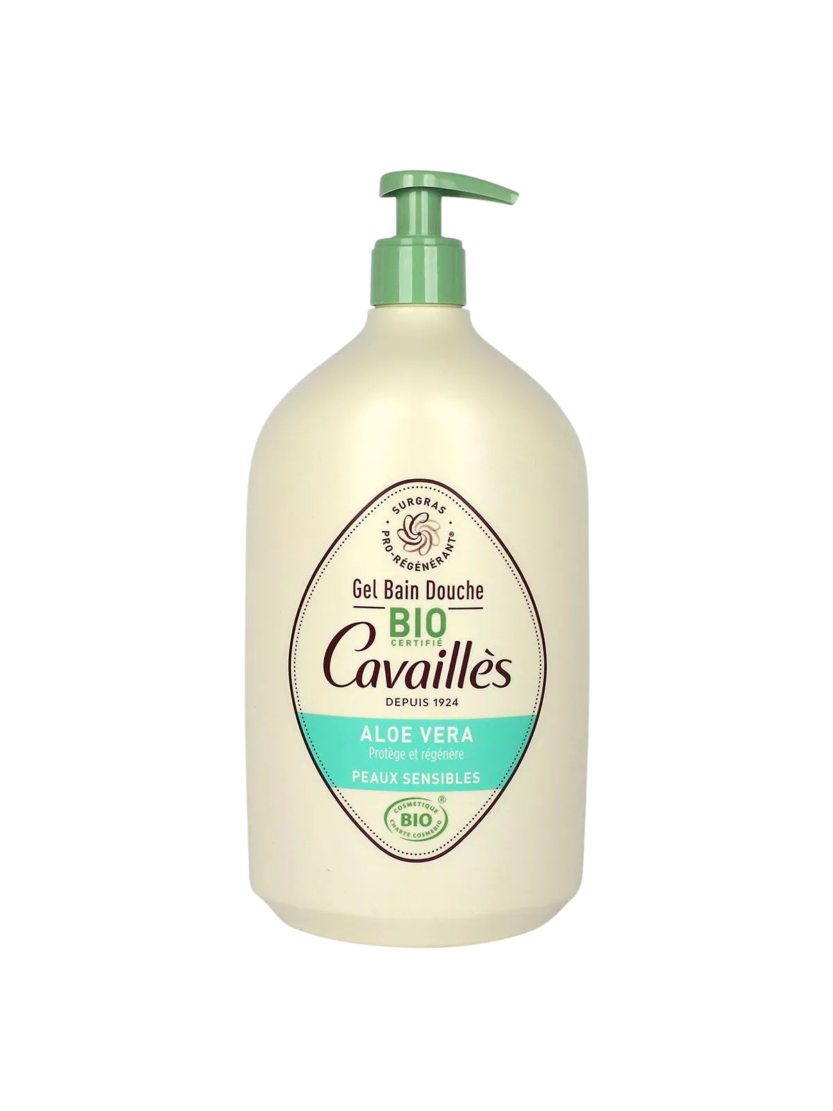 Roge Cavailles Gel doccia rigenerante all'Aloe Vera per pelli sensibili 1000ml