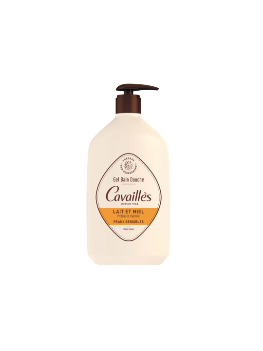 Roge Cavailles Latte da bagno idratante e rigenerante al latte e miele 1000ml
