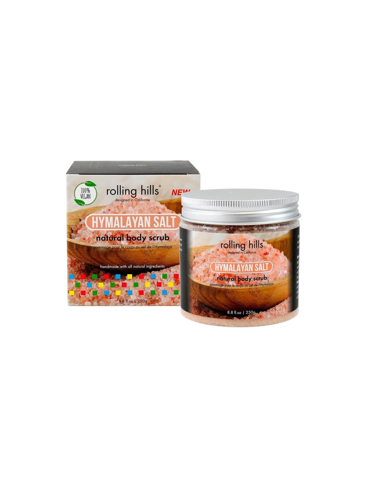 Scrub corpo purificante al sale himalayano Rolling Hills 250 g