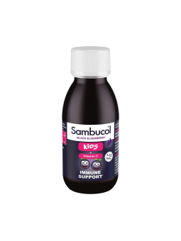 Sciroppo Sambucol Kids con sambuco nero e vitamina C per il supporto del sistema immunitario 120ml
