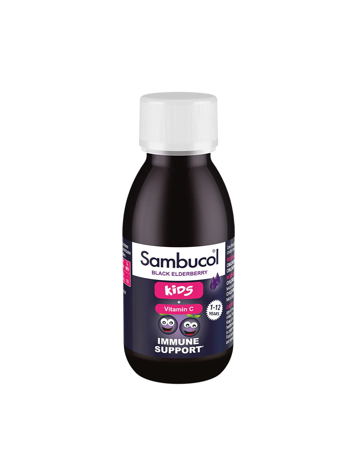Sciroppo Sambucol Kids con sambuco nero e vitamina C per il supporto del sistema immunitario 120ml