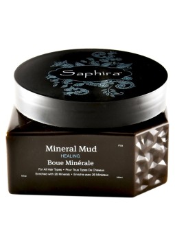 Maschera per capelli in crema al fango minerale Saphira per una maggiore lucentezza 250ml