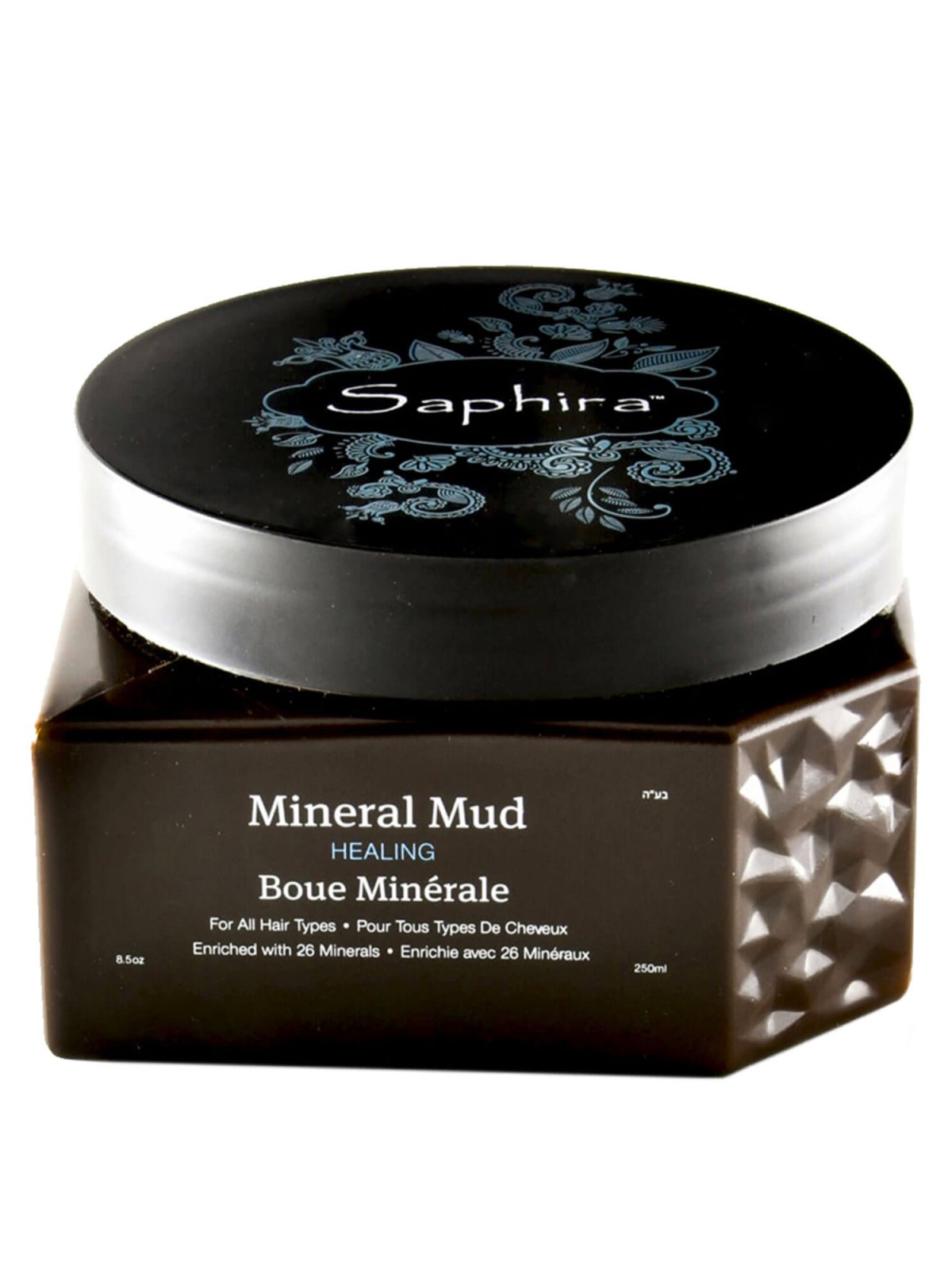 Maschera per capelli in crema al fango minerale Saphira per una maggiore lucentezza 250ml