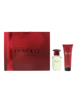 Cofanetto Antonio Banderas: Diavolo Eau De Toilette uomo 50ml + Diavolo Balsamo Dopobarba Calmante 75ml