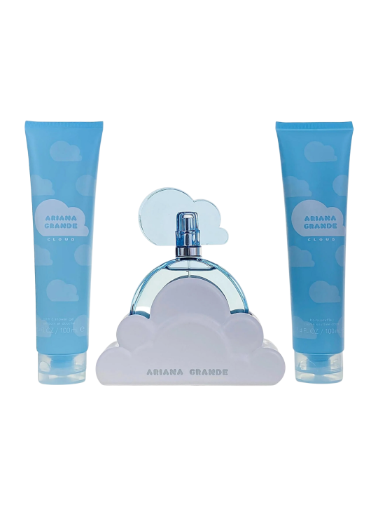 Set Ariana Grande: Cloud Eau De Parfum donna 100ml + Cloud Hydrating Body Lotion 100ml + Cloud Body Wash Body 100ml