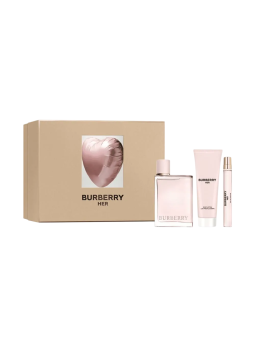 Cofanetto Burberry: Her Eau De Parfum donna 100ml + Her Eau De Parfum donna 10ml + Her Moisturizing Body Lotion 75ml