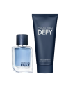 Set Calvin Klein: Defy Gel Doccia e Shampoo Legnoso-Aromatico 2 in 1 100ml + Defy Eau De Toilette uomo 50ml