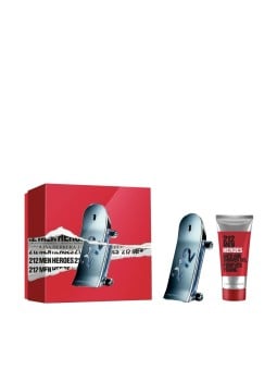 Set Carolina Herrera: 212 Heroes Eau De Toilette uomo 90ml + 212 Heroes Shower Gel For All Skin Types 100ml