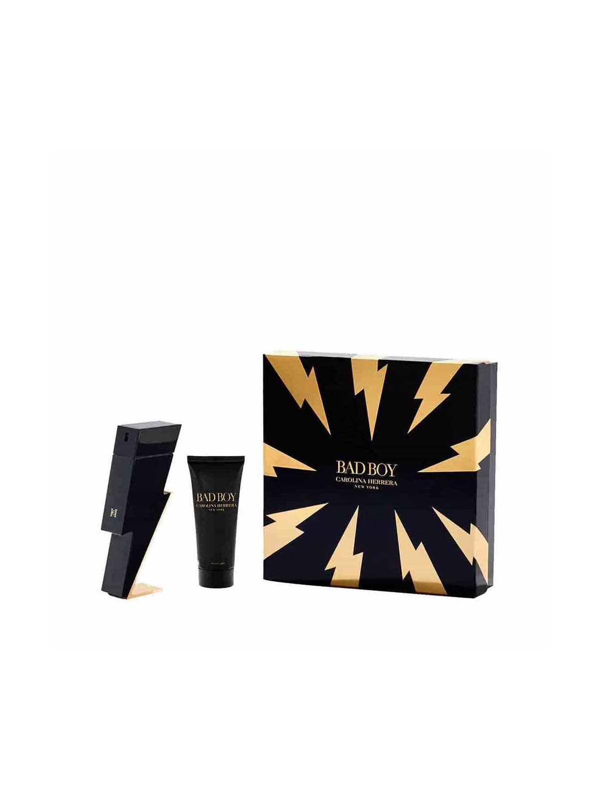Set Carolina Herrera: Bad Boy Gel Doccia per Tutti i Tipi di Pelle 100ml + Bad Boy Eau De Toilette uomo 100ml