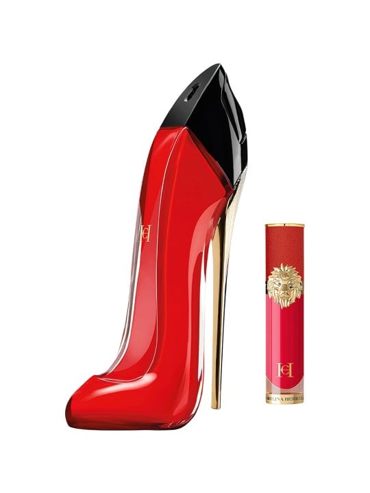 Set Carolina Herrera: Very Good Girl Eau De Parfum donna 80ml + The Lip Liquid Rossetto Liquido 210 5ml