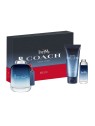Set Coach: Blue Eau De Toilette uomo 100ml + Blue Eau De Toilette uomo 15ml + Blue Shower Gel Beard & Hair 100ml